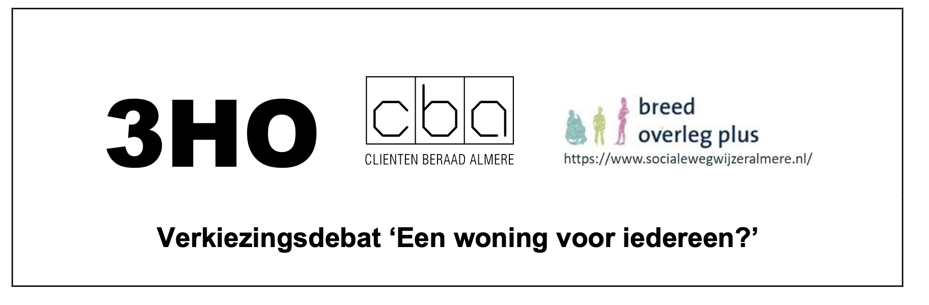 Verkiezingsdebat “Een woning voor iedereen?”