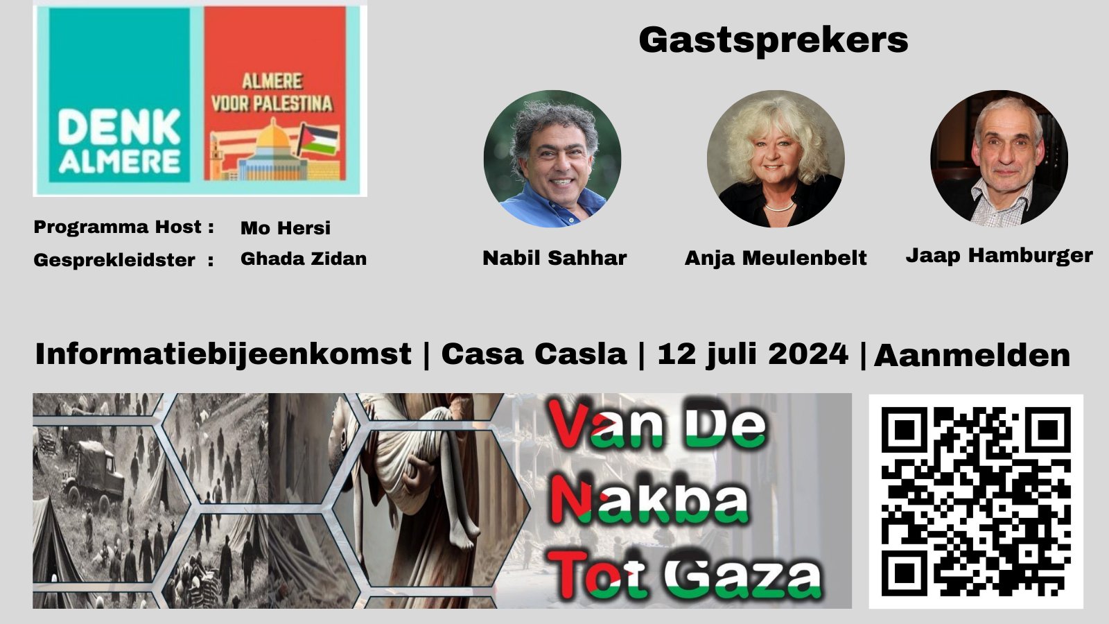 Debat / informatiebijeenkomst “Van Nakba tot Gaza”