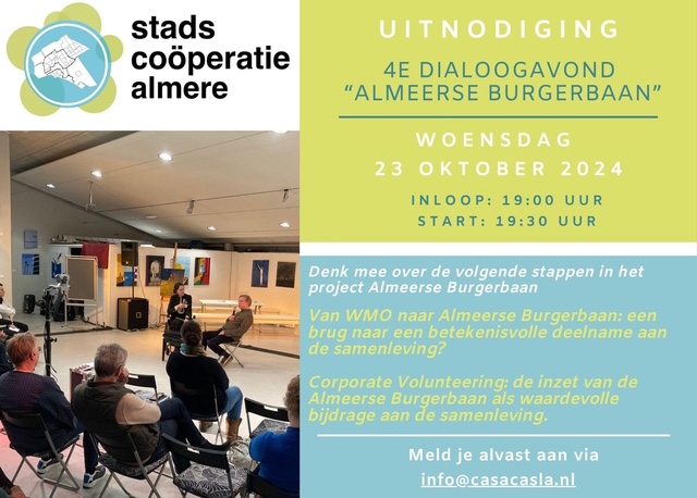 4e Dialoogavond Project” De Almeerse Burgerbaan”