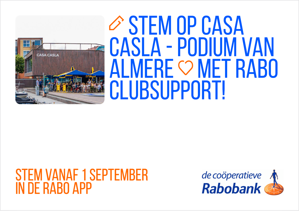 Rabo ClubSupport: stem op Casa Casla