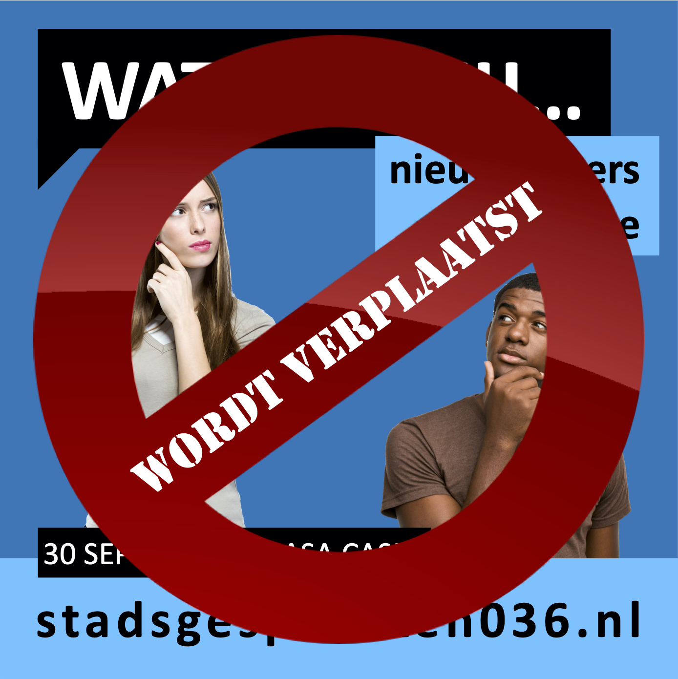 Stadsgesprek verplaatst
